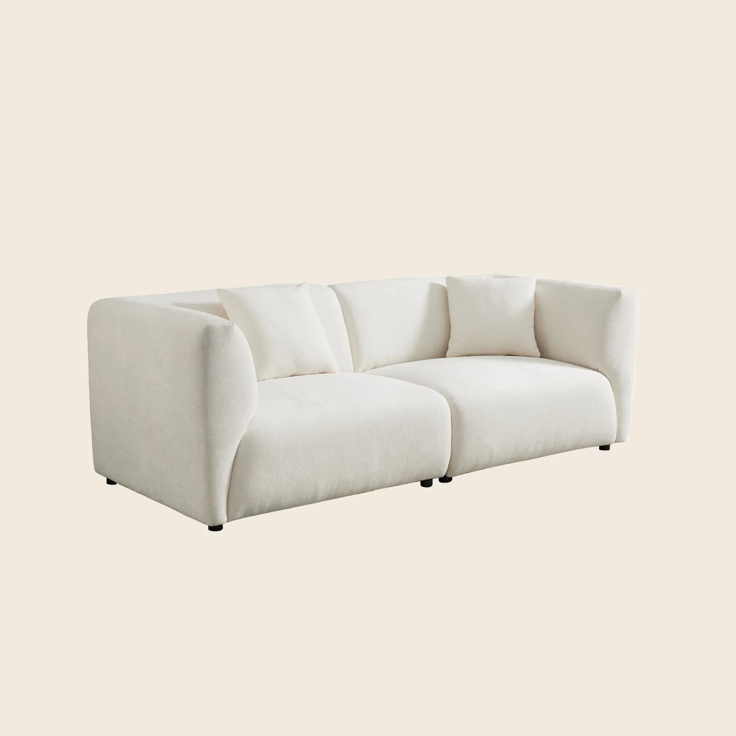 Chenille Sectional Sofa (91")