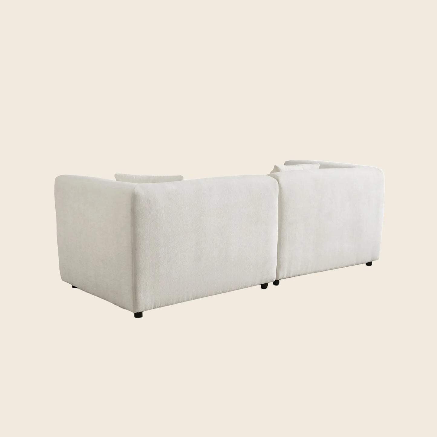 Chenille Sectional Sofa (91")
