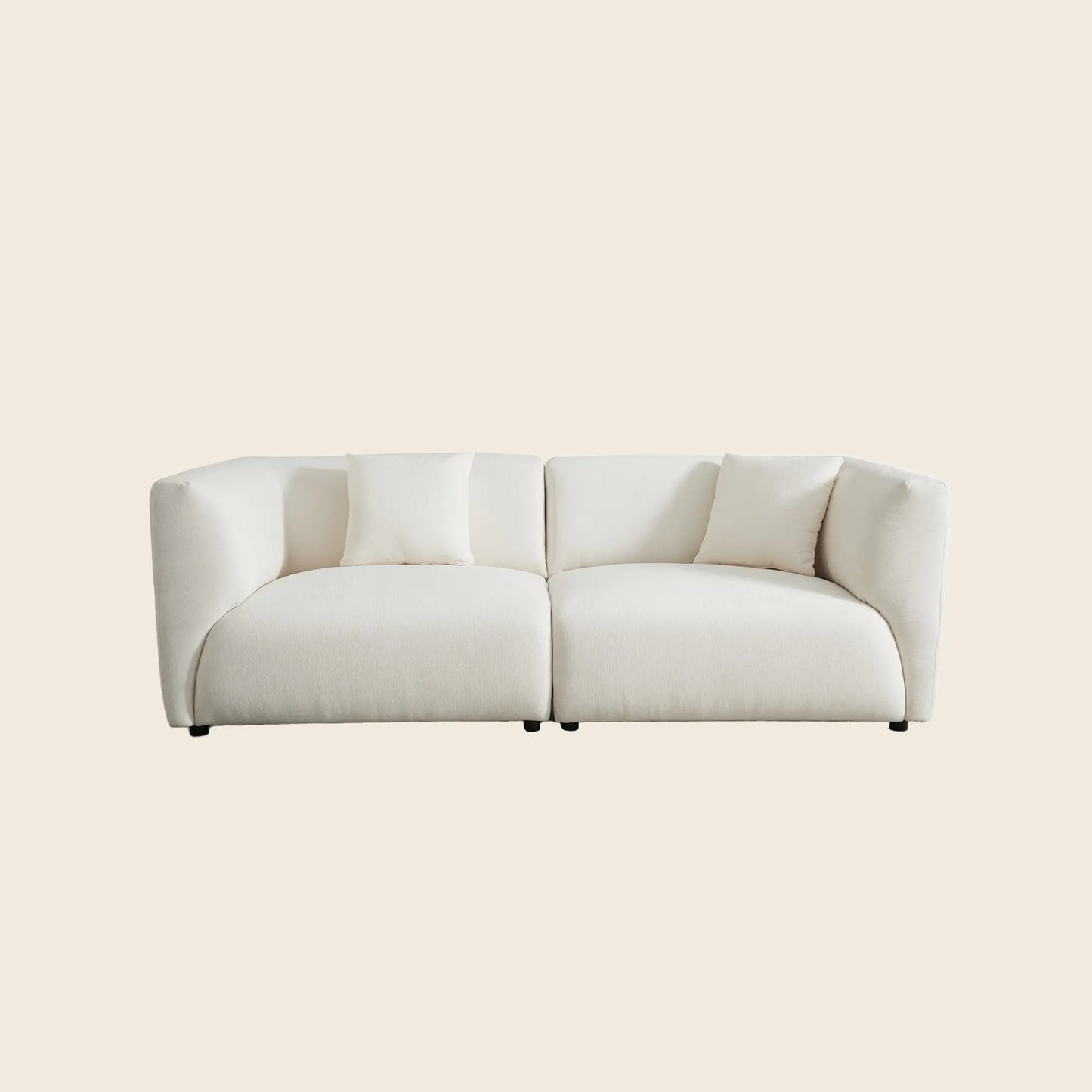 Chenille Sectional Sofa (91")